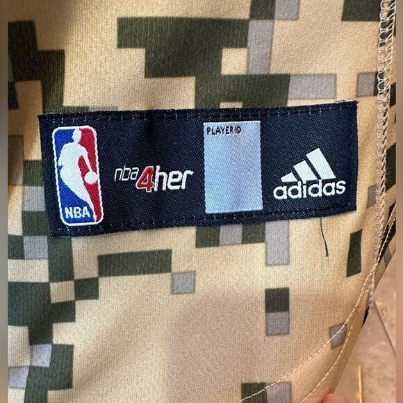 Kawhi Leonard Adidas NBA4Her Jersey Camo San Antonio Spurs Women's Sz XL NWOT - Picture 5 of 14